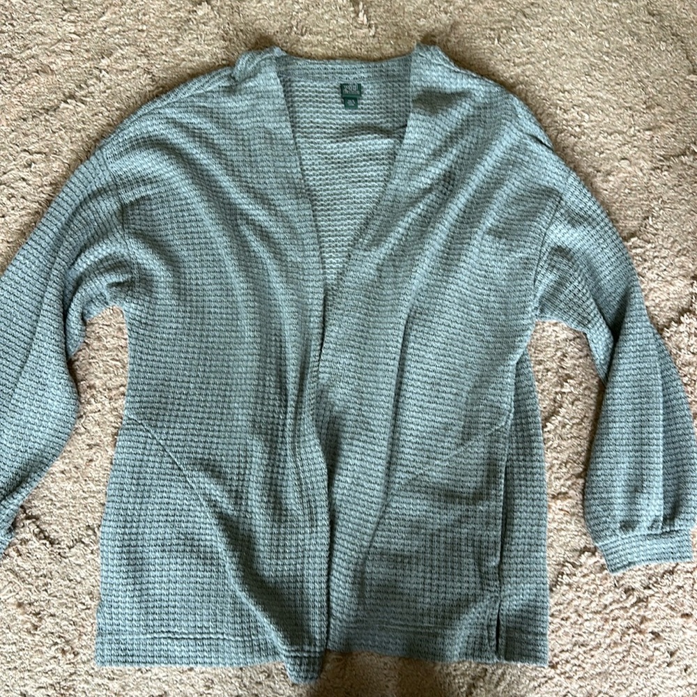 Oversize grey cardigan
